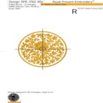 Ornement ovale Roses - 4 tailles