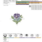 Pansies and forget-me-nots - 3 sizes