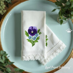 Pansies and forget-me-nots - 3 sizes
