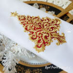 Red Baroque Style Christmas Tree - 4 sizes