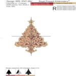 Red Baroque Style Christmas Tree - 4 sizes