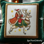 Santa Claus on the Northern Reindeer Large - 4 sizes