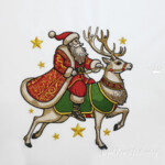 Santa Claus on the Northern Reindeer Large - 4 sizes