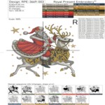 Fairytale Santa on a White Reindeer - 4 sizes