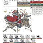 Fairytale Santa on a White Deer Large - 4 sizes