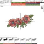 Summer Border with Poppies - 4 sizes