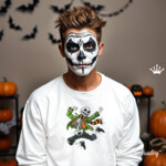 Dancing Skeleton in a scarf - 4 sizes