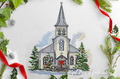 Sketch Christmas Church - 4 sizes