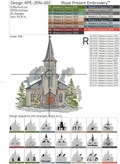 Sketch Christmas Church - 4 sizes
