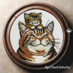 Daddy Cat with Kitten - 4 sizes