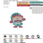 Christmas Polar Bear and Elf Set - 3 sizes