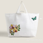 Orchids and butterfly set Medium in 4 sizes