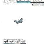 Tiny Butterfly in 4 sizes