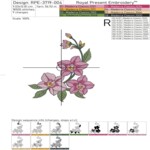 Sophisticated Orchids set in 4 sizes