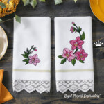 Sophisticated Orchids set in 4 sizes