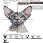 Sphinx Cat Portrait Large - 4 sizes