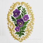 Spring Pansy Bouquet Baroque - 4 sizes
