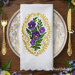Spring Pansy Bouquet Baroque - 4 sizes