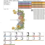 Spring garlands with tulips and daffodils - 4 sizes