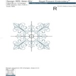 Floral Square Quilt Ornament - 4 sizes