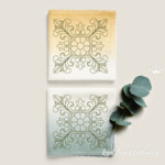 Floral Square Quilt Ornament - 4 sizes