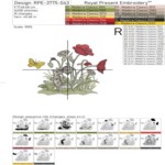 Detailed Hares, Birds & Poppies Embroidery Bundle - 3 sizes