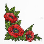 Corner with graceful poppies - 4 sizes