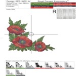 Corner with graceful poppies - 4 sizes