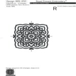 Chinese monochrome pattern - 4 sizes