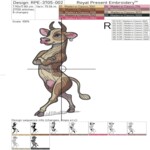 Three dancing cows mega - 4 sizes