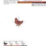 Tiny baroque French Hens set - 4 sizes