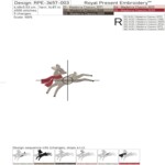 Baby deer in scarf - 3 sizes