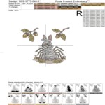 Tiny Mummy Bunny with Oak Branches Machine Embroidery Design – 6 Sizes