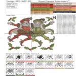 Checkered Twelve Days of Christmas Set - 4 sizes