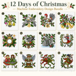 ALL Checkered Twelve Days of Christmas Bundle - 4 sizes