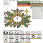 Complete Checkered Twelve Days of Christmas Bundle for Large Hoops - 4 sizes