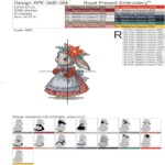 Christmas Bunnies and poinsettia - 4 sizes