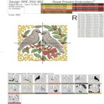 Two Christmas Turtle Doves - 3 sizes