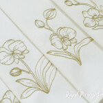 Two contour orchids set - 4 sizes
