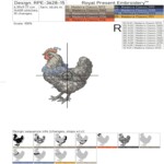 Two Chickens set - 3 sizes