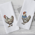 Two Chickens set - 3 sizes