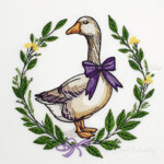 Goose with Bow - 4 sizes