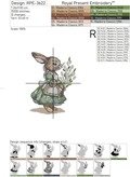Two spring rabbits Set - 4 sizes