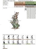 Two spring rabbits Set - 4 sizes