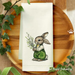 Easter Bunny with a bouquet of willow - 4 sizes