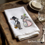 Two Vintage Spring Bunnies Set - 3 sizes