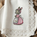 Set de deux lapins de Pâques vintage - 3 tailles