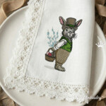 Set de deux lapins de Pâques vintage - 3 tailles