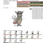 Set de deux lapins de Pâques vintage - 3 tailles