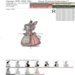 Set de deux lapins de Pâques vintage - 3 tailles